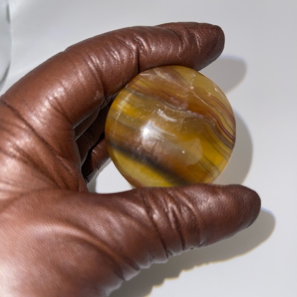 Fluorite Palm Stone 💛HP!💛 - Picture 6 of 14